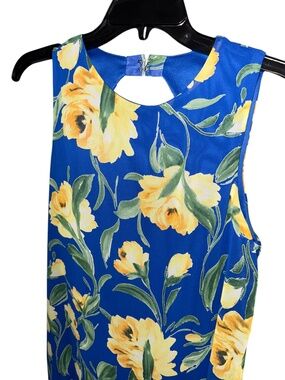 LuLus Womens Bright Floral Summer Midi Dress